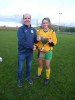 Captain Ciara Houlihan with Kevin Clifford (LDSGL)