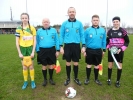 Captains and match officials before the game