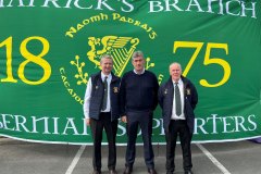 John Cronin Ballingarry AFC, Joe Burke great gran nephew of Canon Hannan and John Clancy Ballingarry AFC Secretary
