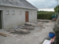 Foundations laid for extention to showers and toilets 2-6-2011