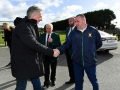 John Delaney, CEO, FAI, with club officials during the FAI Club Mark Presentation at Ballingarry AFC, Limerick.