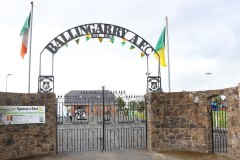 The entrance arch at the Paddocks