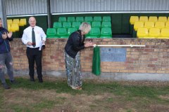 Maria Clancy unveils the plaque