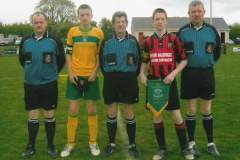 Captain John Walsh before kick off in under 13 cup final 2006