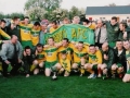 Ballingarry AFC squad, management and committee celebrate their Desmond League success.