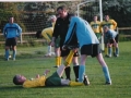 Cramp! - The long hard Desmond League season takes it's toll on the Ballingarry players.