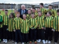 The squad with Limerick FC Chairman Pat O'Sullivan