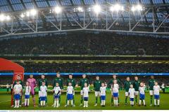 Ballingarry AFC (U10s) official mascots for Republic Of Ireland Vs France Euro 2024 Qualifier