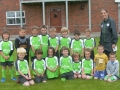 Coach Aisling Russell with 6 and 7 year olds