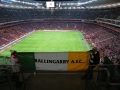 The flag inside Stadion Narodowy, Warsaw for the Euro 2016 qualifier vs Poland, 11-10-15