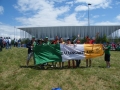 With Belgium fans outside Stade de Bordeaux at Euro 16