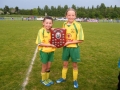 Goal scorers Kate O\'Connor and Donny Kenny.