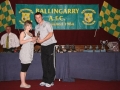 Megan Clancy Under 16 Girls player of the year.