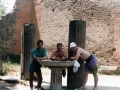Liam Fitzgerald, James Clancy and Pat Cagney pictured at Pompeii.